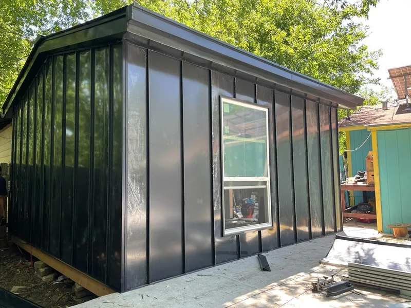 Black standing seam metal wall panels for Roof Inspection in Bluffton